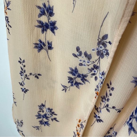 Lulus Fowler Floral Wrap Minidress in Blush Pink Size Small - Picture 9 of 15